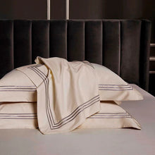 Load image into Gallery viewer, Leila Kilim Beige Embroidered Edge Egyptian Cotton Duvet Cover Set
