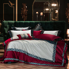 Load image into Gallery viewer, Millonia Embroidery Egyptian Cotton Duvet Cover Set
