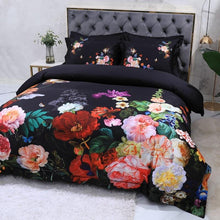 Charger l&#39;image dans la galerie, Aida Black Egyptian Cotton Duvet Cover Set
