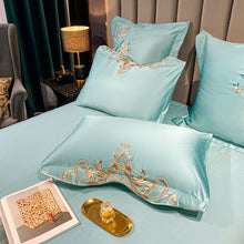 Load image into Gallery viewer, Domitia Flemish Sky Embroidery Egyptian Cotton Duvet Cover Set
