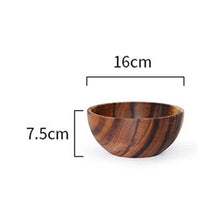 Charger l&#39;image dans la galerie, 1PC Handmade Solid Acacia Wood Bowl
