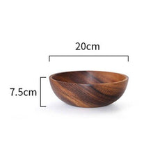 Charger l&#39;image dans la galerie, 1PC Handmade Solid Acacia Wood Bowl
