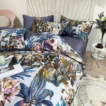 Charger l&#39;image dans la galerie, Arjoma Leaf Floral Egyptian Cotton Duvet Cover Set
