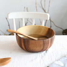 Charger l&#39;image dans la galerie, 1PC Handmade Solid Acacia Wood Bowl
