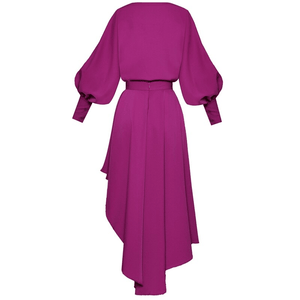 Phiona Lantern Sleeves Asymmetrical Skirt Set - Abundance Boutique