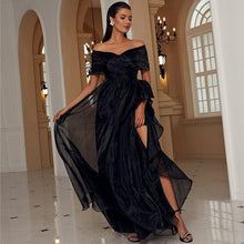 Load image into Gallery viewer, Wynn Off Shoulder Maxi Dress - Abundance Boutique
