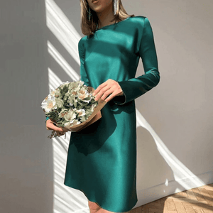 Inga Satin Dress - Abundance Boutique