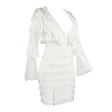 Load image into Gallery viewer, Dondi Fringed Mini Dress - Abundance Boutique
