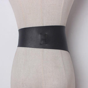 Irregular Faux Leather Bowknot Belt - Abundance Boutique