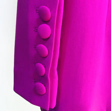 Cargar imagen en el visor de la galería, Naoma Blazer &amp; Flared Pants Set in Fuchsia - Abundance Boutique
