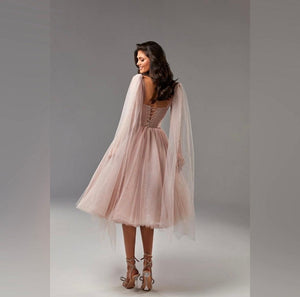 Sparkly Off Shoulder Tulle Dress - Abundance Boutique