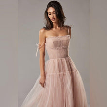 Load image into Gallery viewer, Elegant Tie-Straps Evening Maxi Dress - Abundance Boutique
