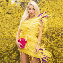 Load image into Gallery viewer, Sepha Feather Mini Dress - Abundance Boutique
