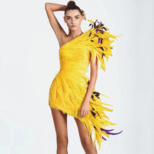 Load image into Gallery viewer, Sepha Feather Mini Dress - Abundance Boutique
