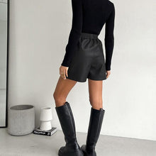 Cargar imagen en el visor de la galería, Kim Faux Leather Shorts - Abundance Boutique
