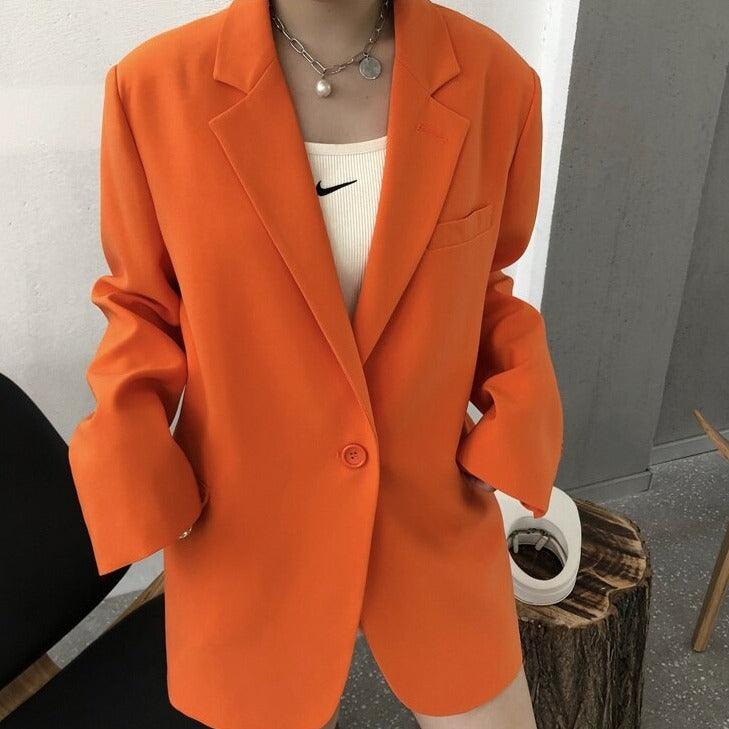 Sasa Orange Blazer - Abundance Boutique