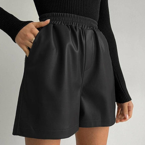 Kim Faux Leather Shorts - Abundance Boutique