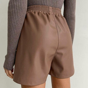 Kim Faux Leather Shorts - Abundance Boutique