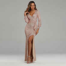 Load image into Gallery viewer, Elegant Sequins Dress - Abundance Boutique

