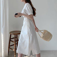 Load image into Gallery viewer, V-Neck Short Sleeve Elegant Dress - Abundance Boutique
