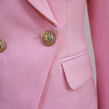 Load image into Gallery viewer, DOUBLE-BREASTED BLAZER IN PINK - Abundance Boutique
