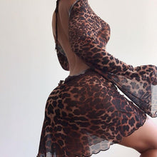 Load image into Gallery viewer, Leopard Print Backless Dress - Abundance Boutique
