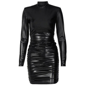 Julissa Faux Leather Dress - Abundance Boutique