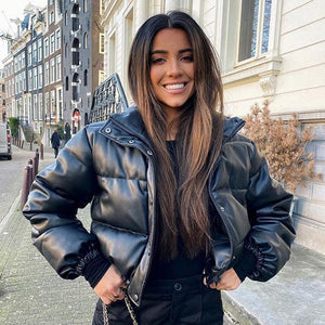 Imogen Faux Leather Jacket - Abundance Boutique