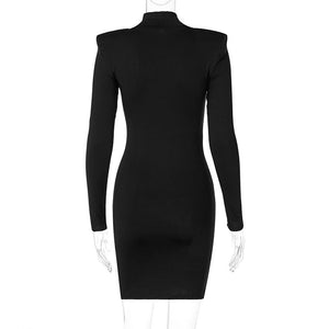 Marni Padded Shoulder Dress - Abundance Boutique