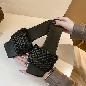 Joanna Braided Design Sandals - Abundance Boutique