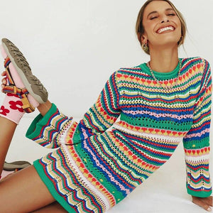 Norah Knitted Sweater Dress - Abundance Boutique