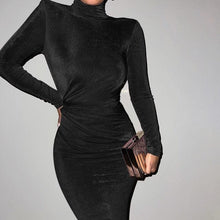 Load image into Gallery viewer, Savana Padded Shoulder Midi Dress - Abundance Boutique
