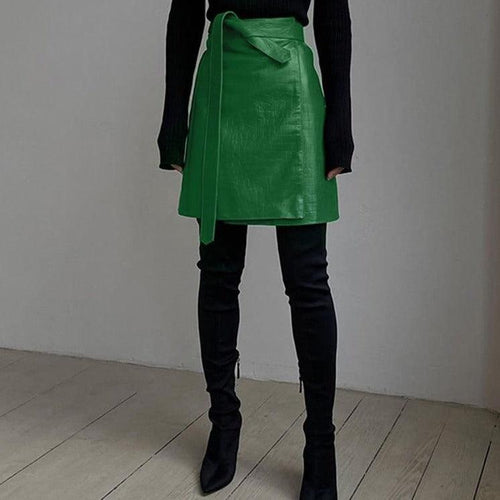 Diane Faux Leather Skirt - Abundance Boutique