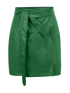 Diane Faux Leather Skirt - Abundance Boutique