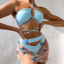 Load image into Gallery viewer, Panna Three Piece Bikini Set - Abundance Boutique
